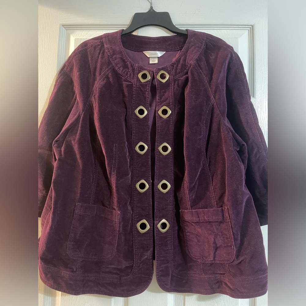 Plus CJ Banks Corduroy Jacket